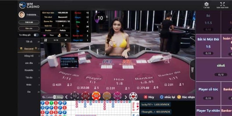 WM baccarat- sảnh game của các đại gia đua top